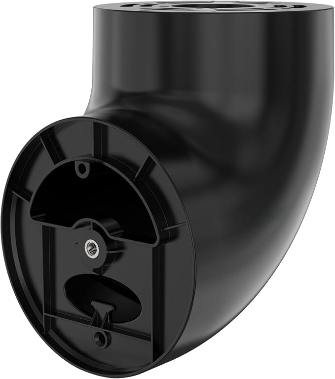 Eave Mount for Ring, Blink and Wyze Floodlight Camera, Black | 90° eave adapter, mounts floodlight cam upright like on wall, durable plastic, hardware included by Holicfun