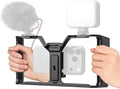 SMALLRIG IG-01 Universal Phone Cage for Short Video Starters, Dual Handgrip Smartphone Video Rig with Cold Shoe Mount, for iPhone 17 16 & Android, for Creators Vlogging-5355 by SmallRig