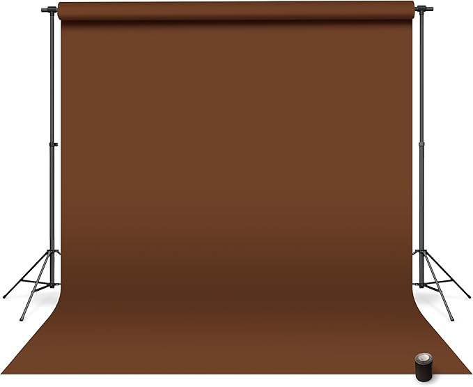 Denny Mfg Seamless Paper Backdrop for Photoshoot,Espresso Brown, 107" x 36' | Photoshoot backdrop, Matte Finish for Portraits, Product Photos and Video Shoots, with Free Roll Gaffer Tape (2 in x 13 ft) by Unknown