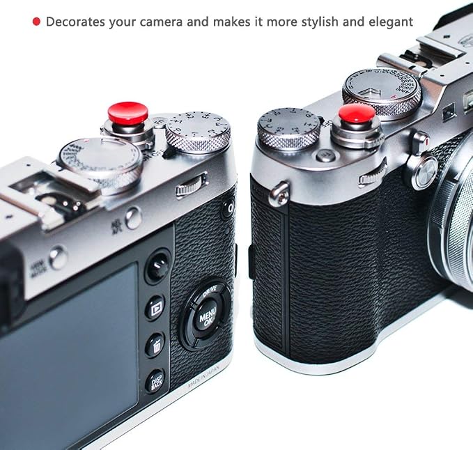 Red Metal Soft Shutter Release Button | Delicate Camera Shutter Button 11mm Concave 10mm Convex Surface(2 Pack) - Image 8
