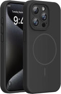 Miracase Magnetic for iPhone 15 Pro Case, Silicone, Soft Microfiber Lining by Miracase