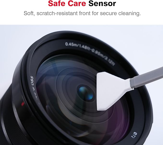 VSGO Full Frame Sensor Cleaning Kit VS-S03-6 | for Nikon Sony Canon DSLR Camera Cleaning, 6Pcs 24mm Full Frame Sensor Cleaning Swabs, 10ml Sensor Cleaner - Image 6
