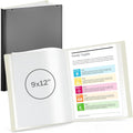 Cranbury 9x12 Presentation Book, 24 Pockets, Clear Sleeves, Black | Displays 48 Pages, Fits 9x12 & A4 Documents, Certificates, Artwork & Keepsakes, Acid-Free Portfolio Binder by CRANBURY