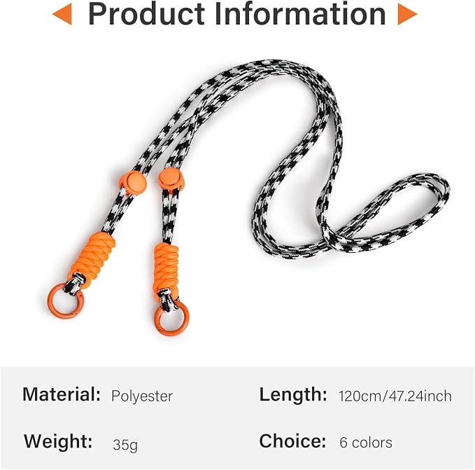 VOVMOEYA Camera Strap,Long Neck Strap for Fujifilm Mini 12/11/9/8/7+,Shoulder Strap camera strap Long Crossbody Lanyard Camera/Badge Holder/Keys/Wallet Multi-Function Lanyard(black and white mix) - Image 4