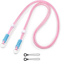 VOVMOEYA Camera Strap,Long Neck Strap for Fujifilm Mini 12/11/9/8/7+,Shoulder Strap camera strap Long Crossbody Lanyard for photographer Camera/Badge Holder/Keys/Wallet Multi-Function Lanyard(Pink) by VOVMOEYA