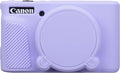 BOVKE Silicone Camera Case for Canon PowerShot SX740 / SX730 Digital Camera, SX740 HS Soft Protective Case Cover Rubber Camera Slim Fit Sleeve with Removable Lens Cover, Lilac by BOVKE