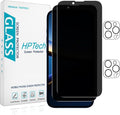 2+2 Pack Privacy Screen Protector for iPhone 13 Pro Max | Anti Spy Tempered Glass, with Camera Lens Protector, Anti Scratch, Bubble Free by HPTech