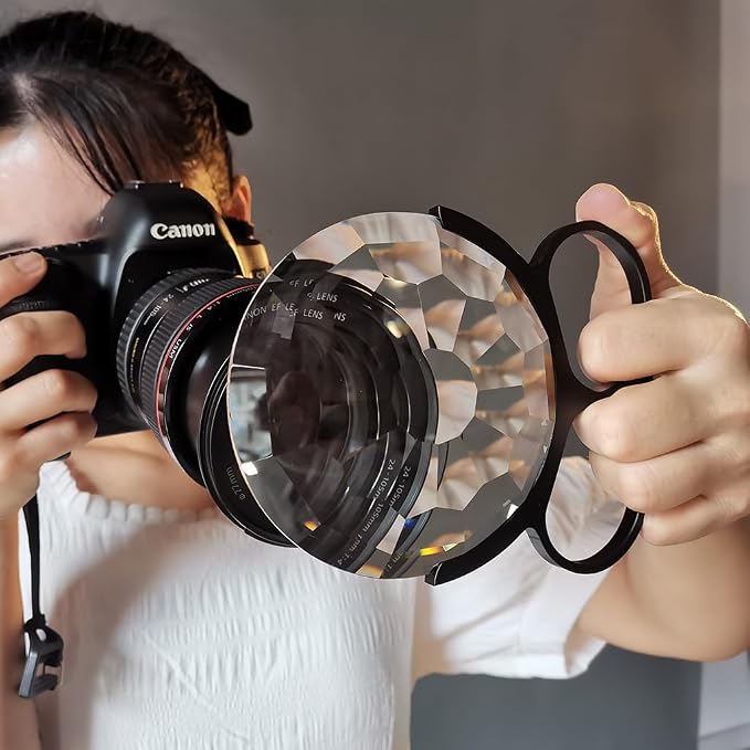 100mm Handheld Kaleidoscope Glass Special Effects Filter Photography Video SLR Camera Lens Accessories - Image 4