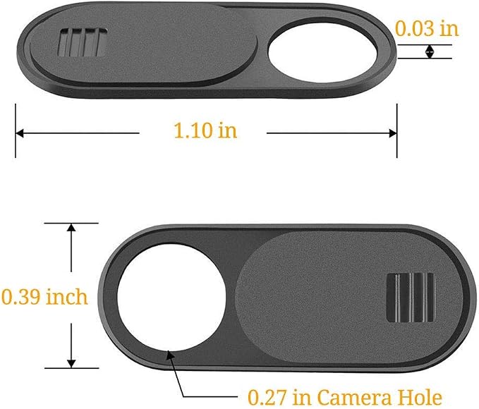 Webcam Cover Slide, Ultra Thin Round Hole Laptop Camera Cover Slide Blocker for Computer MacBook Pro iMac PC Tablet Notebook Surface Pro Echo Show Camera, Ultra Thin Privacy Protector（6 pack） - Image 3