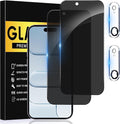 2+2 Pack Privacy Screen Protector for iPhone 17Air, 6.6 Inch | Camera Lens Protector, Tempered Full Screen Glass Accessories, Anti-Spy, Bubble Free, Case Friendly by AVOAR