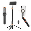 K&F CONCEPT Lightweight 71 inch Magnetic Selfie Stick Tripod | Portable Extendable, Bluetooth Remote, 3-Axis Adjustment Aluminium Vlog Rig Compatible with iPhone 17 16 15 14 Pro Max, MS18 by KFCONCEPT