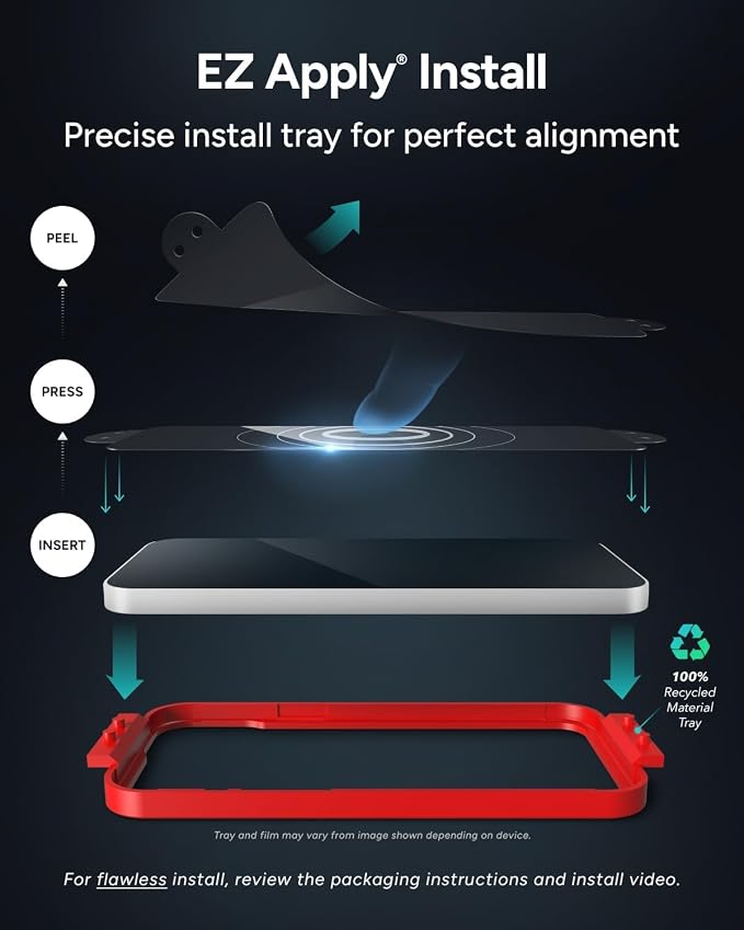 ZAGG Glass Elite Anti-Reflective Samsung Galaxy Z Flip6 Camera Lens Protector - Tempered Glass Lens Protector with Polycarbonate Frame, 5X Stronger, Maximum Scratch Protection, Smudge Resistant - Image 5