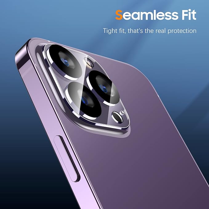 UniqueMe 3 Pack for iPhone 14 Pro Max/14 Pro Camera Lens Protector-Clear | Tempered Glass, Case Friendly, Scratch-Resistant, Night Shooting Mode - Image 6
