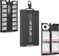 Aluminum Pop up Memory Card Case for 12 Micro SD TF MSD,4 SD,2 Nano SIM/NM Cards,Anti-Shock Anti Scratch,Comes with Carabiner, Flathead Tool,Micro SIM Adapter,Card Remove Tool and Mini Ruler (Black) by JJC