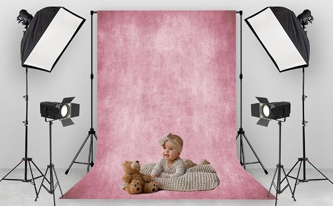 Pink Photo Backdrop Studio Abstract Texture Photography Background 5x7ft | Creative Background Photography Studio Shooting Canvas Professional Portrait - Image 3