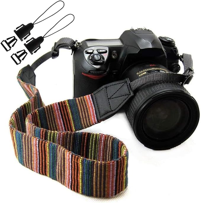 Camera Strap Bohemia Camera Neck Strap Shoulder Belt Strap for Compact Digital Camera, Mirrorless Camera, Small DSLR Camera, Instant Camera.(Multi) by Eorefo