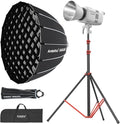 Godox LE200Bi Godox Light Kit 220W Bi-Color LED Video Light | 2800K-6500K,57700 LUX,CRI/TLCI≥98,11 FX, with Quick Release Softbox,Srand, APP Control,for Photography/Live Streaming by GODOX
