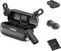 SmallRig S70 Wireless Mic (2 TX + 2 RX + Charging Case), Mini Lavalier Microphone for Phone/Camera Content Creation, Noise Cancelling for Vlog/TikTok/Interview etc. (Black) by SmallRig