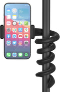 Universal Mic Stand Phone Holder for Microphone Stand Fits Most 3.5" - 7.5" Smartphones - Flexible Cell Phone Holder for Mic Stand, Drum Stand Phone Mount, Music Stand Phone Holders for Any Poles by CHUNXIAO