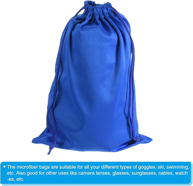 PATIKIL Ski Goggle Bag, Microfiber Snow Goggles Case Storage Sleeve Drawstring Pouch - Image 4