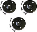 AUDIO 2000'S AST4264BX3 Three-Pack Black Microphone Gooseneck Table Mounts with 5/8" X 27 Threads and Mounting Screws (Total 3 Table Mounts and 9 Mounting Screws) by AUDIO+2000%27S