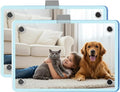 2 Pack Car Picture Holder, Magnetic Sun Visor Photo Clip, Car Picture Frame | 2.36 x 3.54 Light Blue Acrylic Photo Holder, Keeps Photos Secure on your Sun Visor, Personalized Car Interior Display by Nirvany-MakeACoolLifeForU