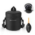 K&F CONCEPT Camera Lens Case, 3-Way Carry Pouch for Lens with Air Blower | For Lens Below 2.9" x 4.5" (D x H), 10mm Padding, Shockproof, Waterproof Zipper Lens Bag for DSLR SLR Cameras by KFCONCEPT