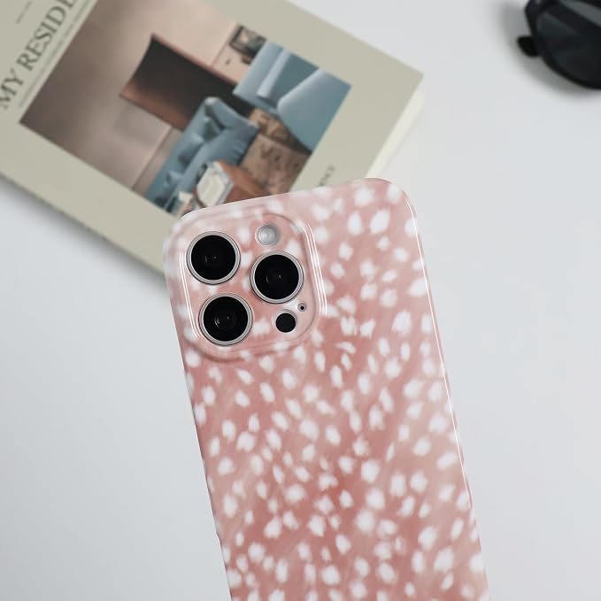 Cute Phone Case for iPhone 16 Pro Max Case Fawn Deer Print | Camera Lens Protection,Slim Shockproof TPU,Chic Trendy Aesthetic Girly Cover for Women Men - Image 7