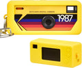 Silicone Case for Kodak CHARMERA Millennium Keychain Mini Digicam Blind Box | Soft Keychain Camera Sleeve, Precise Cutouts, Case-On Charging & SD Card Access, For Collectors & Daily Carry, Yellow by paiyule