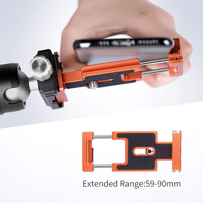 K&F Concept Aluminum Quick Release Plate, Arca-Swiss for DSLR | All-Metal Construction, Anti-Slip Rubber Pads, Hard Anodized, 1/4" Screw, Lightweight 0.39" Thick, CA02 - Image 8