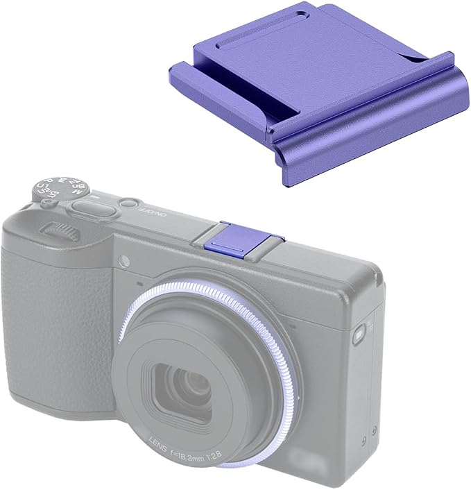 JJC Purple Camera Shoe Cover for Ricoh GR IV GRIV GR4 GR IV HDF GR IV Monochrome, Replaces GK-2 Shoe Cover, Flash Hot Shoe Cover Cap for GR IV GRIV GR4 by JJC