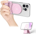 JJC Magnetic Phone Camera Grip Handle with Remote for MagSafe iPhone, Pink | Camera Handle Bluetooth Bracket for iPhone Air 17 16 15 14 13 12 Pro Max MagSafe Case, Ideal for Photography/Video/Vlogging by JJC