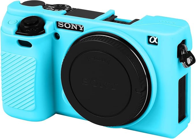 Easy Hood Case for Sony Alpha A6000 ILCE-6000 Digital Camera, Blue | Soft Silicone,Anti-Scratch,Dustproof,Shockproof,Slim Fit,Enhanced Grip,Camera Skin Protector Accessories Protective Cover by EasyHood
