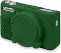 BOVKE Silicone Camera Case for Canon PowerShot SX740 / SX730 Digital Camera, SX740 HS Soft Protective Case Cover Rubber Camera Slim Fit Sleeve with Removable Lens Cover, Green by BOVKE