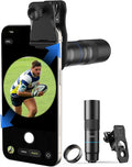 MIAO LAB 10X Telephoto Lens & 200mm Macro Lens, 2-in-1 Aluminum Phone Camera Lens Kit with Universal Clip. Phone Lens Attachment Fit for iPhone 16/15/14/13, Samsung, Android Phone and Most Smartphone by MIAOLAB