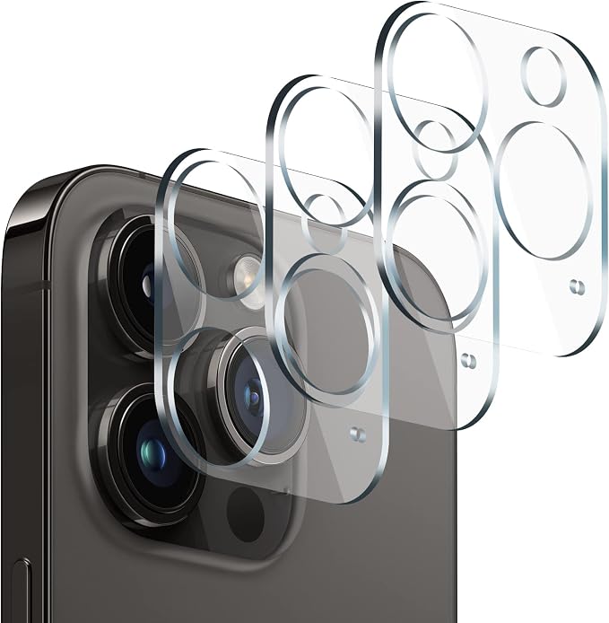 Camera Lens Protector (3 Pack) Compatible with iPhone 13 Pro Max 6,7" & iPhone 13 Pro 6,1 Camera Lens Cover Protection, HD Clear Anti-Scratch by AIYEENDirect