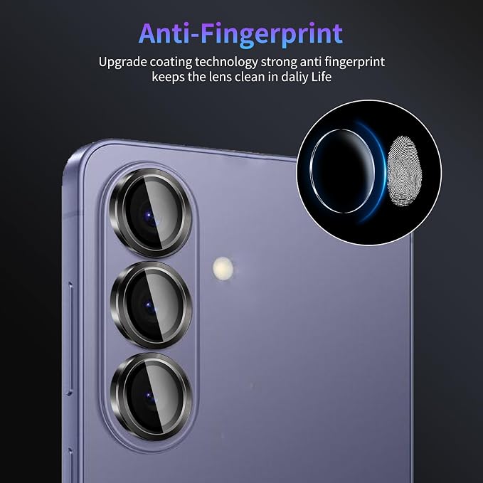Camera Lens Protector for Samsung Galaxy S26,1 Pack | Tempered Metal Glass Camera Cover Film,HD Clear,Anti-Scratch Lens Screen Protector Film,Case Friendly,Black Titanium - Image 6