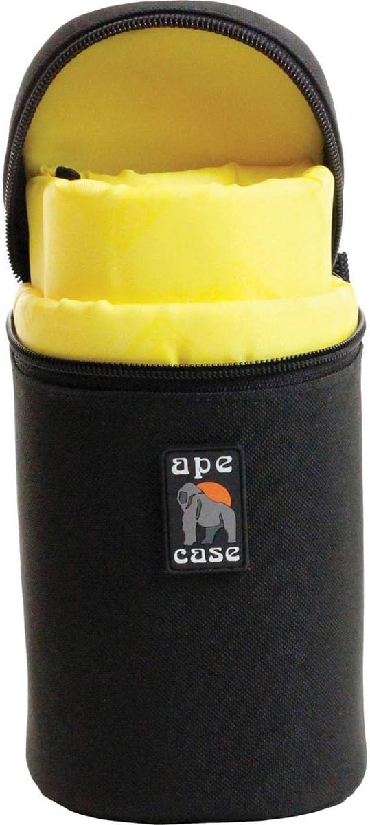 ACLC10 Zippered Adjustable or Attachable Medium Case for Lenses (Black/Yellow) - Image 4