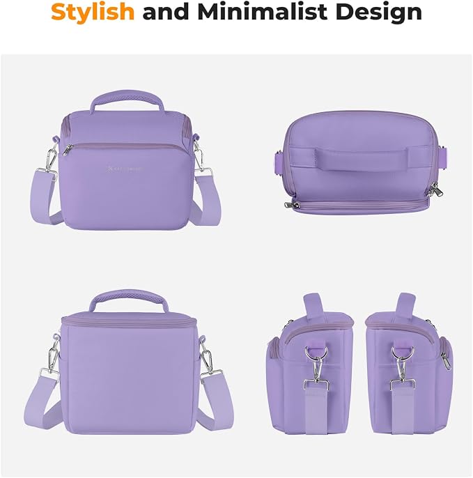 K&F CONCEPT Camera Sling Bag Small Crossbody Case | For DSLR/SLR Camera, Cute & Compact, Shoulder Photography Bags, Compatible for Canon/Nikon/Sony, BS09 - Image 7