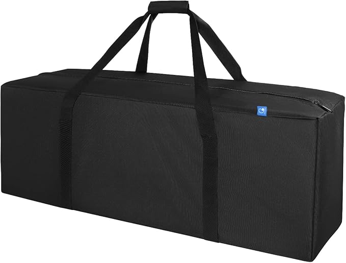 COOLBEBE 36-Inch Large Travel Duffle Bag, 100L Heavy Duty Luggage, Black | Upgrade 2-way Lockable Zippers, Sturdy & Water Resistant for Sports Equipment, Camping & Moving by COOLBEBE