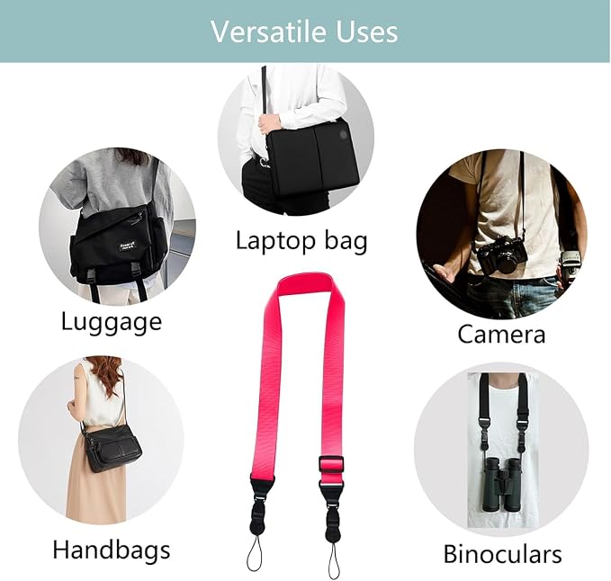 3 Pack Adjustable Shoulder Strap, iPad Strap Nylon Neck Lanyard | for iPad/Samsung Tablet Case,Camera Binocular Crossbody Laptop Luggage Bag - Image 5