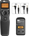 Remote Shutter Compatible for Canon, PIXEL Wireless Shutter Release Timer Remote Control E3/N3 Compatible for Canon Eos 1D 5D Mark IV 5D 6D 7D Mark R5 R6 50D 40D 30D 20D 10D D60 RP XT T7i 500D 90D by Pixel