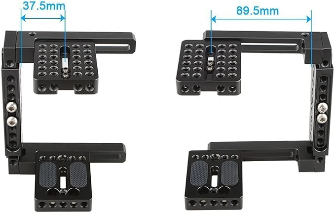 CAMVATE Adjustable Camera Cage Fit for Right Handle and Left Handle Camera - Image 6