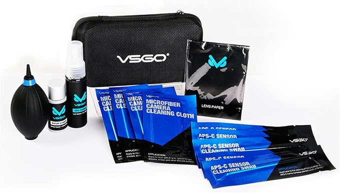 VSGO DKL-20 Sensor Cleaning Kit for APS-C Sensor Cameras (16mm) | Compatible with Canon, Nikon, Sony, Pentax & DSLR, All-in-One Camera Cleaning Kit Including Swabs, Lens Pen, Air Blower, Etc. - Image 6