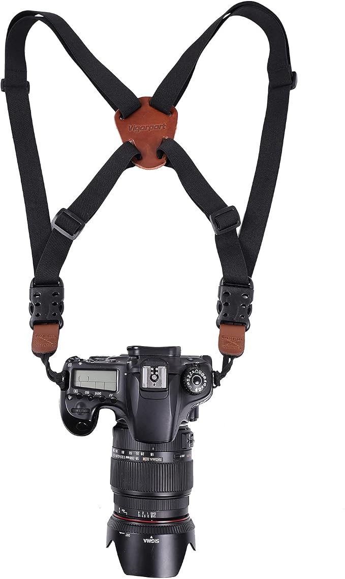 Vigorport Camera Strap, Cross Shoulder Straps, Quick Release Chest Harness | for Binoculars, Rangefinders, Harness Strap Compatible with Canon, Nikon, Sony and DSLR SLR Cameras - Image 4