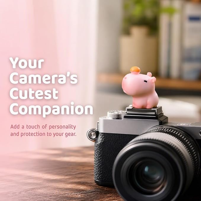 Camera Hot Shoe Cover, Cartoon Hot Shoe Cap, Hot Shoe Protector Compatible with Sony Fujifilm Fuji Canon Nikon Pentax Leical Panasonic (2pcs Pink Capybara) - Image 6