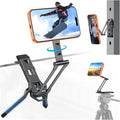 OMOTON TP06 Pro [Equipped Lanyard] 360° Rotating for MagSafe Tripod, Black | with Hook, Magnet Back & Arca-Swiss Base, 1/4" Screw, Magnetic Phone Tripod for iPhone 17/16 Pro Max Air Fits Vlog, Travel by OMOTON