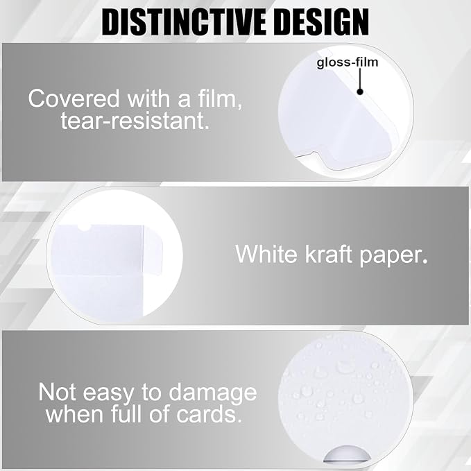 Trading Card Storage Box, 10-Pack 600 Count White Corrugated Cardboard Box | Toploader Trading Card Storage Box, Top Loaders Storage Box for TCG/Magic/Mtg Basketball Card, Collectible Trading Cards - Image 5
