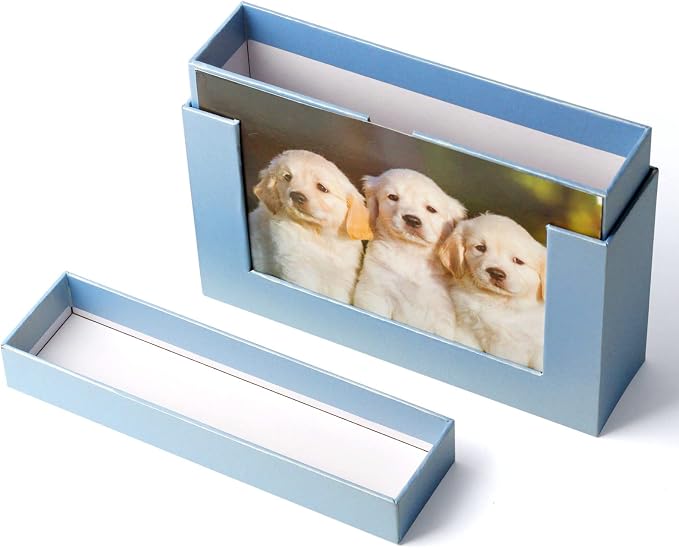 Cardboard Photo Boxes For Pictures 5x7, Family Photos Storage Box Set, Photo Album Box, Small Photo Storage Box Archival For Couple Photos, Postcards Box(2pack) - Image 2