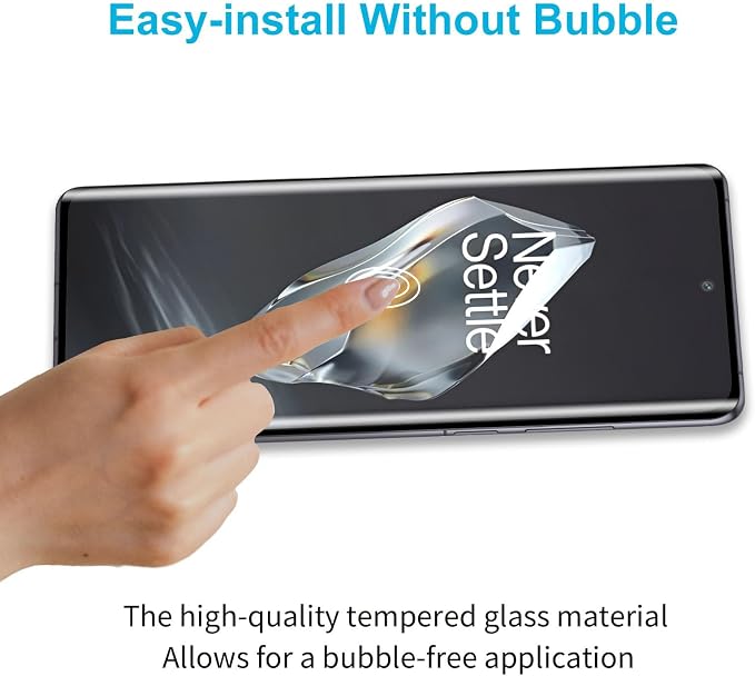 Didisky Screen Protector for Oneplus 12(Not for 12r,12 Pro),3 Pack Tempered Glass Film with 2 Pack Lens Protector,3D Curved Full Coverage, Scratch-Resistant,HD,9H Hardness - Image 6